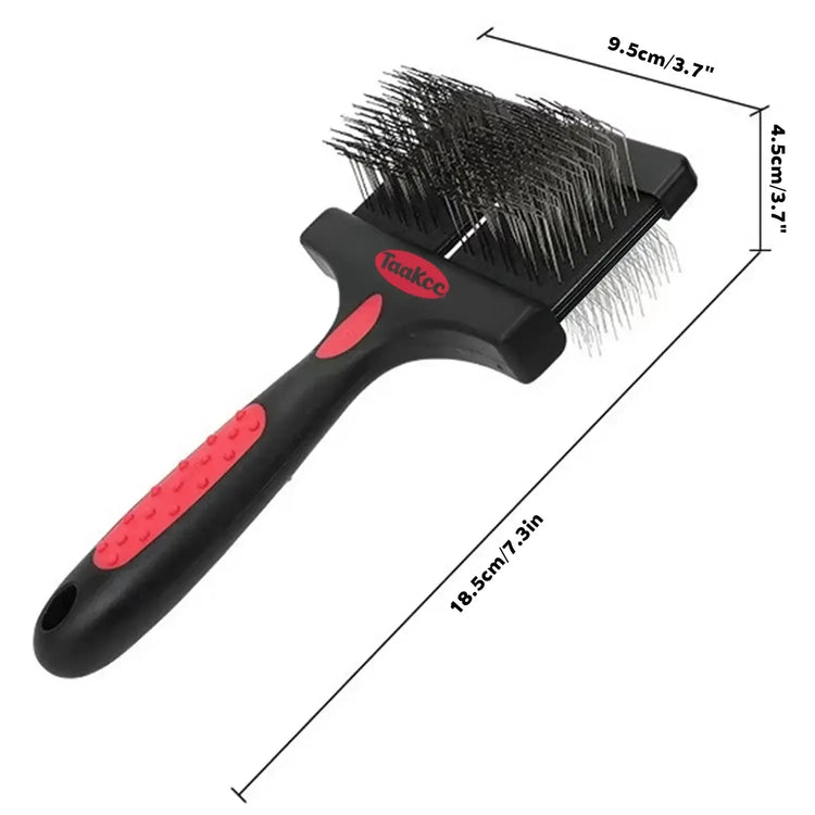Brosse double face pour animaux - Black / Pet brush