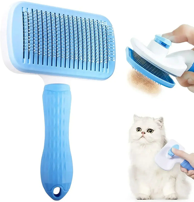 Brosse pour enlever les poils de chien - Square Blue / XSold