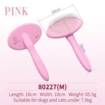 Brosse pour poils d’animaux Fenice - M pink