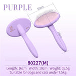 Brosse pour poils d’animaux Fenice - M purple