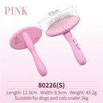 Brosse pour poils d’animaux Fenice - S pink