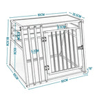 Cage de transport en aluminium pour chiens