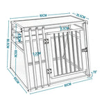 Cage de transport en aluminium pour chiens