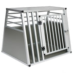 Cage de transport en aluminium pour chiens - Silver / GERMANY