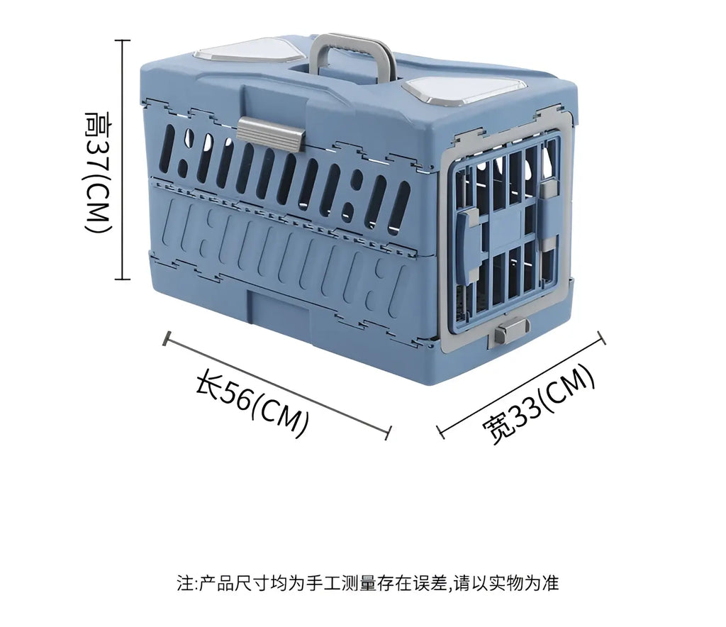 Pet Supplies Car Portable Cat Cage Portable Foldable Flight Case Breathable Kennel For Outing Pet Check-in Box