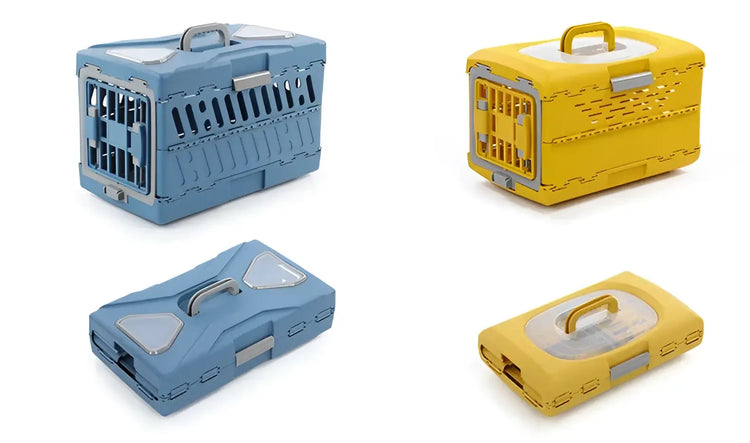 Pet Supplies Car Portable Cat Cage Portable Foldable Flight Case Breathable Kennel For Outing Pet Check-in Box