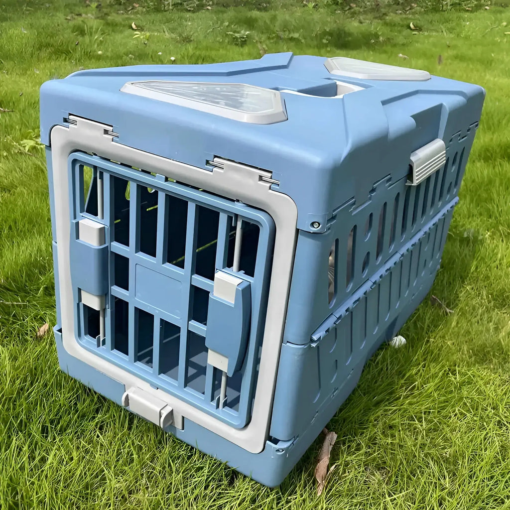 Pet Supplies Car Portable Cat Cage Portable Foldable Flight Case Breathable Kennel For Outing Pet Check-in Box