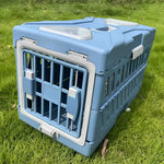Pet Supplies Car Portable Cat Cage Portable Foldable Flight Case Breathable Kennel For Outing Pet Check-in Box