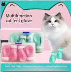 Cat foot anti-scratch and anti-bite cat headgear bath and nail clipping handy gadget injections feeding medicine beauty,