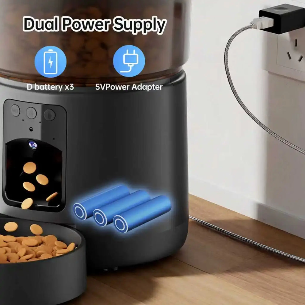 Camera Pet Feeder Timing Smart Automatic Feeder For Cats Dog Tuya WIFI APP Video Intelligent Dry Food Dispenser