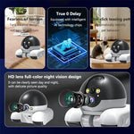 Caméra robot double objectif pour bébés et animaux