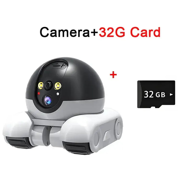 Caméra robot double objectif pour bébés et animaux - With 32G Card / US Plug