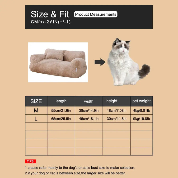 Canapé pour Chat Cosy – Sofa Chat Premium