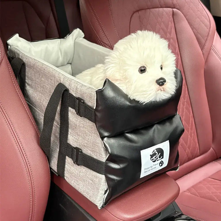 Car Pet Seat Leather For Small Dogs Cat Safety Travel Central Control Cat DogBed Transport Dog Carrier Protector