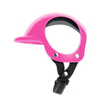 Pet Helmet Pink Dog Cat Wear Comfortable Motorbike Sports Outdoor Accessories Headwear Double Hole Adjustable Pet