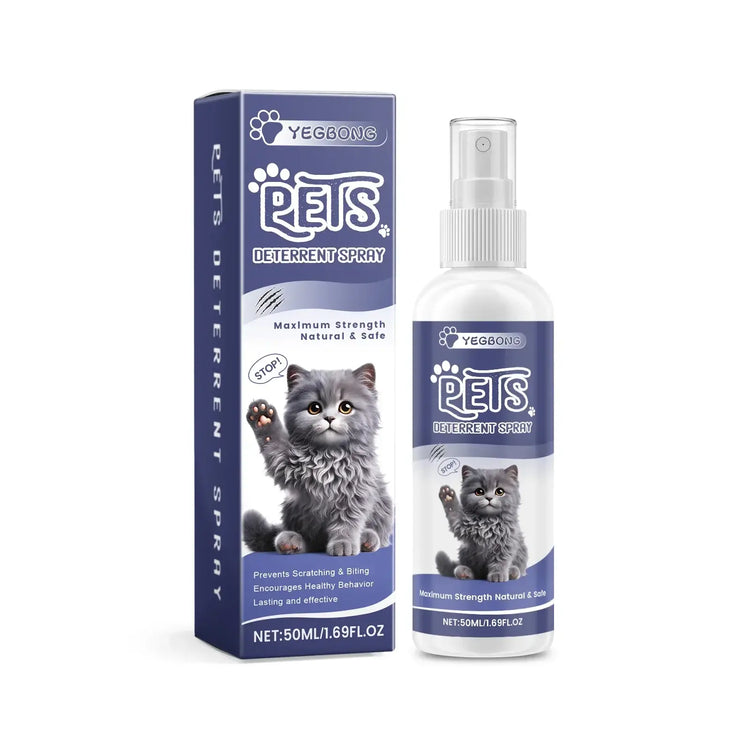 Cat Anti-Scratching Spray -Bitter Formula Deters Licking Repels Pets from Scratching & Biting Protects Furniture
