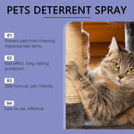 Cat Anti-Scratching Spray -Bitter Formula Deters Licking Repels Pets from Scratching & Biting Protects Furniture