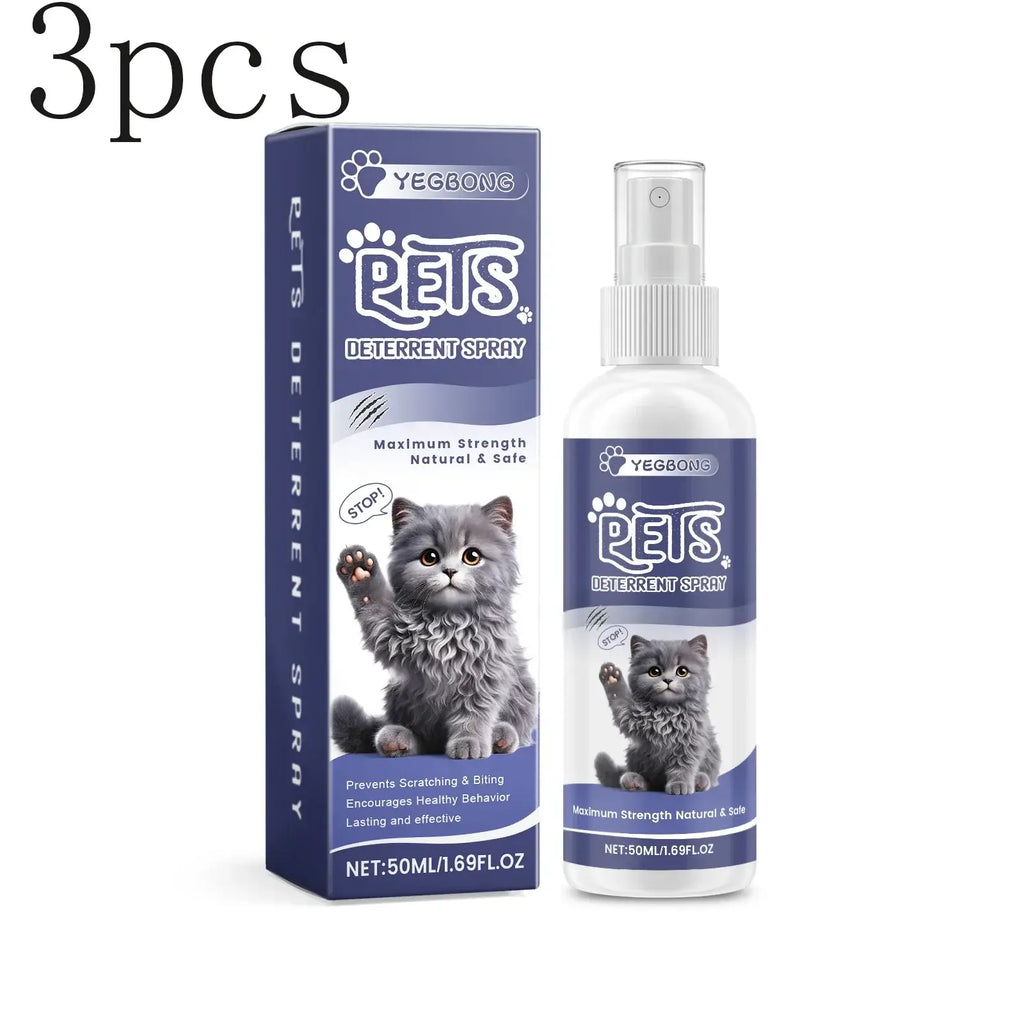 Cat Anti-Scratching Spray -Bitter Formula Deters Licking Repels Pets from Scratching & Biting Protects Furniture