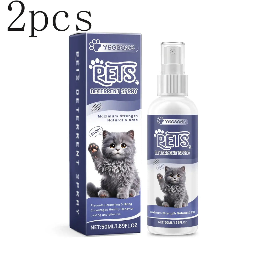 Cat Anti-Scratching Spray -Bitter Formula Deters Licking Repels Pets from Scratching & Biting Protects Furniture