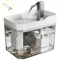 Cat auto water dispenser 1.5L w/ pump filter silent Pet drinking water equipment for cats & small dogs,6 filters,1 year