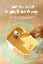 Cat auto water dispenser 1.5L w/ pump filter silent Pet drinking water equipment for cats & small dogs,6 filters,1 year