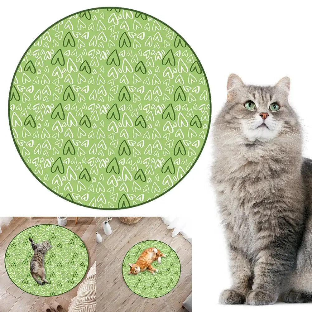 Cat Ball Hunting Exercise Mat Simulate Cat Interactive Hunting Toy Indoor Cat Exercise Mat Boredom Relief Cat Toy For
