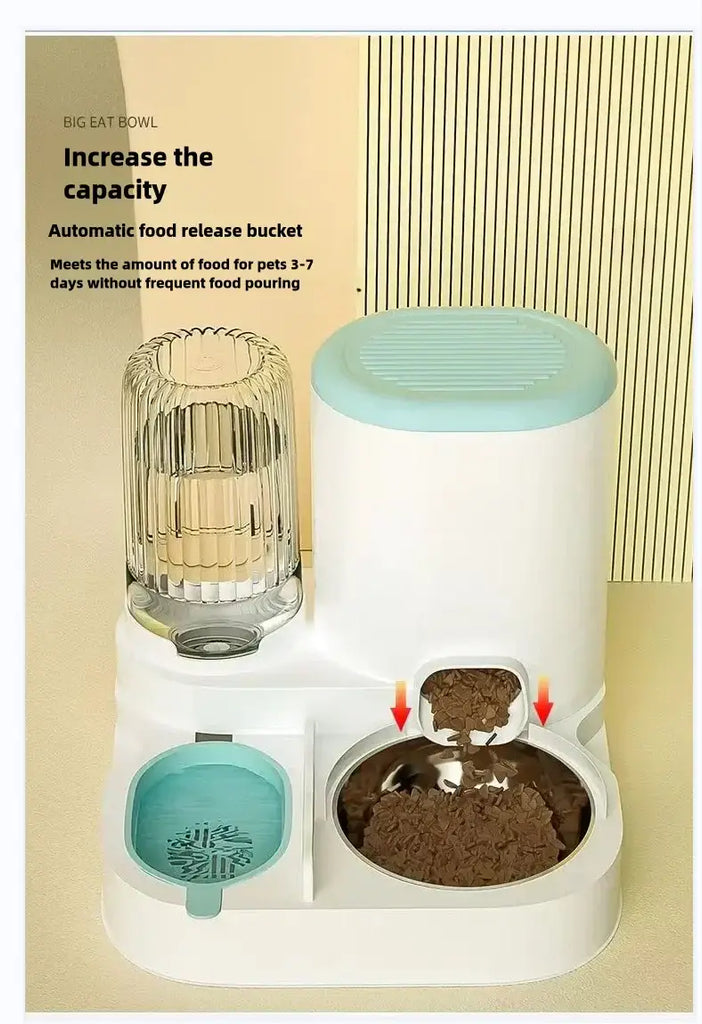 Cat bowl automatic feeder for cats dogs pets water dispensers integrated cat bowl cat food basin dogs eating drinking wa