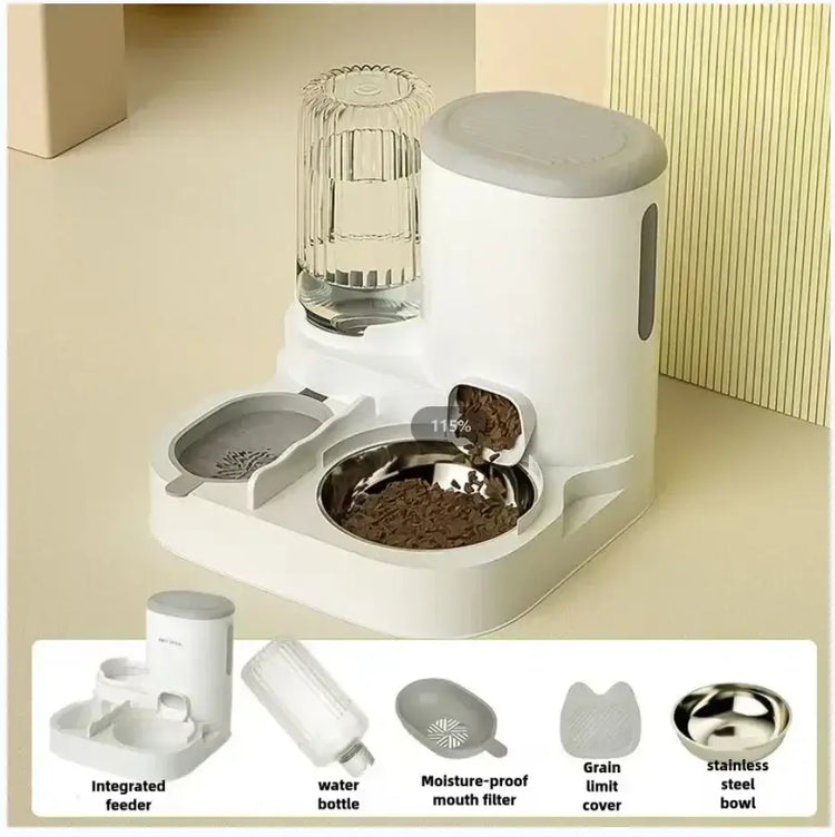 Cat bowl automatic feeder for cats dogs pets water dispensers integrated cat bowl cat food basin dogs eating drinking