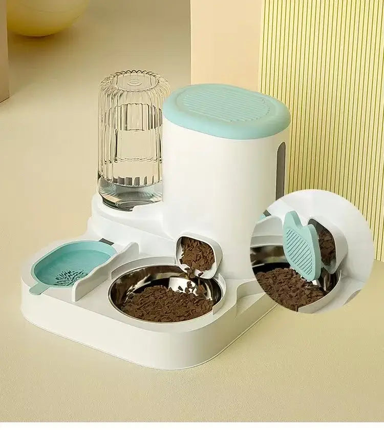Cat bowl automatic feeder for cats dogs pets water dispensers integrated cat bowl cat food basin dogs eating drinking wa