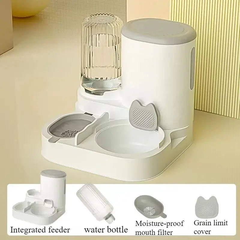 Cat bowl automatic feeder for cats dogs pets water dispensers integrated cat bowl cat food basin dogs eating drinking