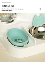 Cat bowl automatic feeder for cats dogs pets water dispensers integrated cat bowl cat food basin dogs eating drinking wa