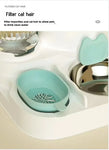 Cat bowl automatic feeder for cats dogs pets water dispensers integrated cat bowl cat food basin dogs eating drinking wa