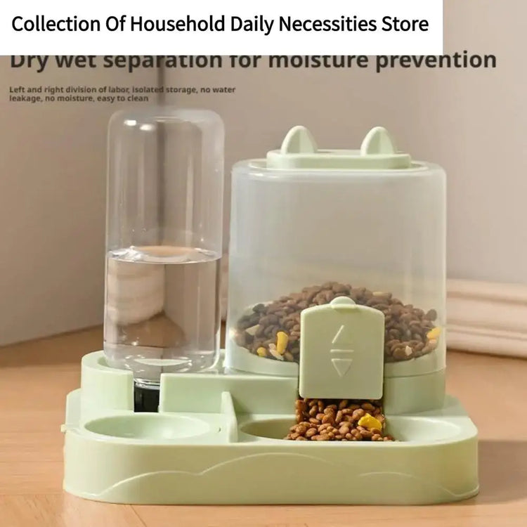 Cat Bowl Automatic Feeder Water And Food Integrated Pet Food Dispenser For Small Medium Dispenser Cute Water Dispenser