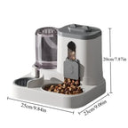 Cat Bowl Automatic Feeder with Spill Proof Design with Water Fountain Pet Food Dispenser for Small Medium Large Cats