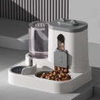 Cat Bowl Automatic Feeder with Spill Proof Design with Water Fountain Pet Food Dispenser for Small Medium Large Cats