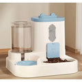 Cat Bowl Automatic Feeder with Spill Proof Design with Water Fountain Pet Food Dispenser for Small Medium Large Cats