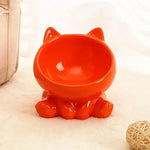 Cat Bowl Pet Accessories Ceramic Diagonal High Feet Cute Protection Cervical Spine Dog Bowl Drink Water Bowl Pet
