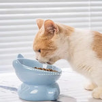 Cat Bowl Pet Accessories Ceramic Diagonal High Feet Cute Protection Cervical Spine Dog Bowl Drink Water Bowl Pet