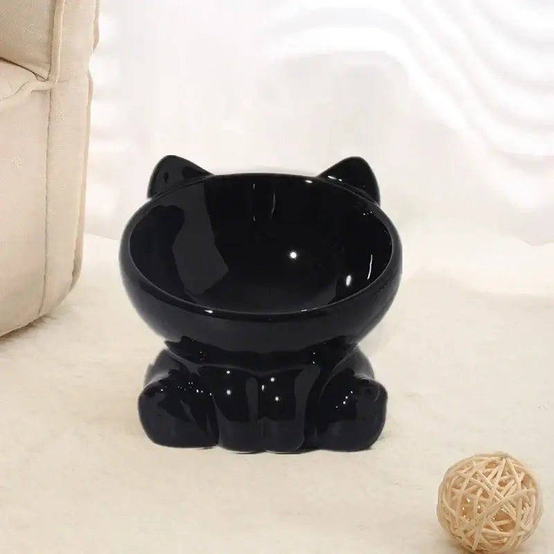 Cat Bowl Pet Accessories Ceramic Diagonal High Feet Cute Protection Cervical Spine Dog Bowl Drink Water Bowl Pet