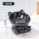 Cat Bowl Pet Accessories Ceramic Diagonal High Feet Cute Protection Cervical Spine Dog Bowl Drink Water Bowl Pet