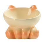 Cat Bowl Pet Accessories Ceramic Diagonal High Feet Cute Protection Cervical Spine Dog Bowl Drink Water Bowl Pet