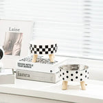Cat Bowls New Stainless Steel Raised Cat Bowl Pet Food and Water Bowls Anti-Slip Pet Feeders for Cats and Dogs Pet