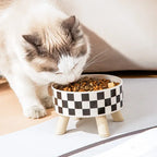 Cat Bowls New Stainless Steel Raised Cat Bowl Pet Food and Water Bowls Anti-Slip Pet Feeders for Cats and Dogs Pet