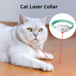 Cat Collar Laser Toy with Red Light Interactive Cat Laser Toy for Bored Indoor Cats Rechargeable Electric Laser Collar