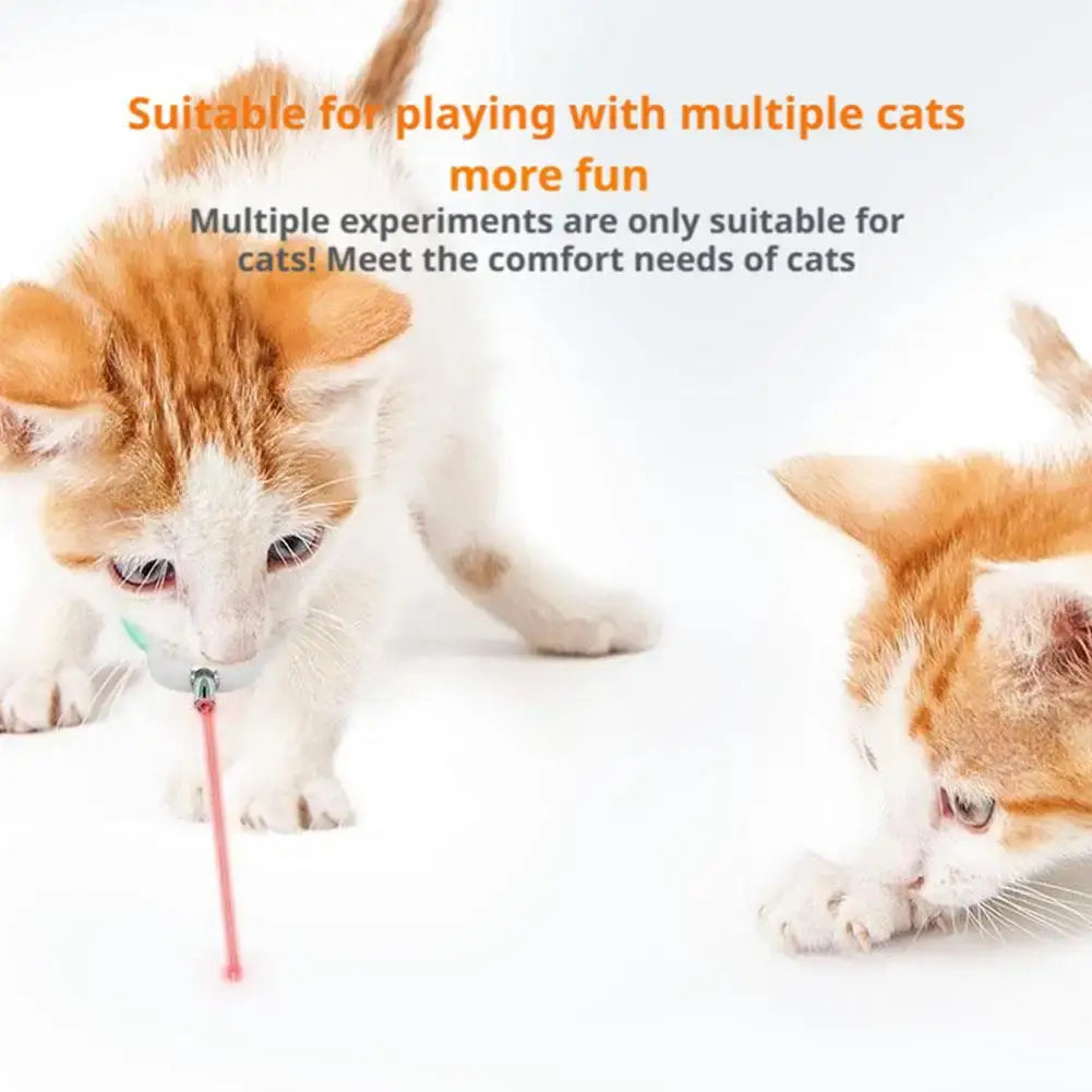 Cat Collar Laser Toy with Red Light Interactive Cat Laser Toy for Bored Indoor Cats Rechargeable Electric Laser Collar