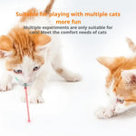 Cat Collar Laser Toy with Red Light Interactive Cat Laser Toy for Bored Indoor Cats Rechargeable Electric Laser Collar