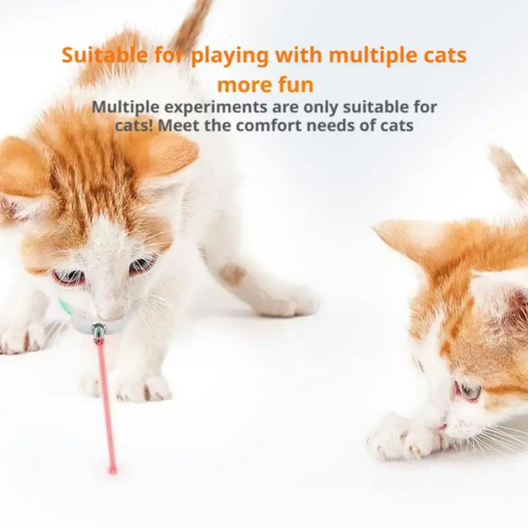 Cat Collar Laser Toy with Red Light Interactive Cat Laser Toy for Bored Indoor Cats Rechargeable Electric Laser Collar