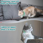 Cat Collar Laser Toy with Red Light Interactive Cat Laser Toy for Bored Indoor Cats Rechargeable Electric Laser Collar