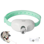 Cat Collar Laser Toy with Red Light Interactive Cat Laser Toy for Bored Indoor Cats Rechargeable Electric Laser Collar