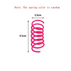 Cat color plastic spring cat toy color spring jumping cat toy toy scratch-resistant and bite cat pet supplies
